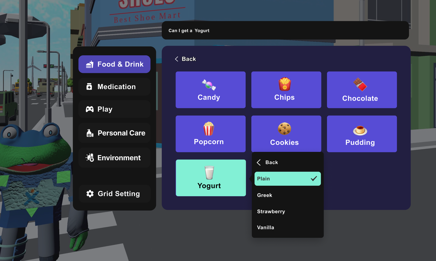 Ability Foundry AAC in a VR Environment