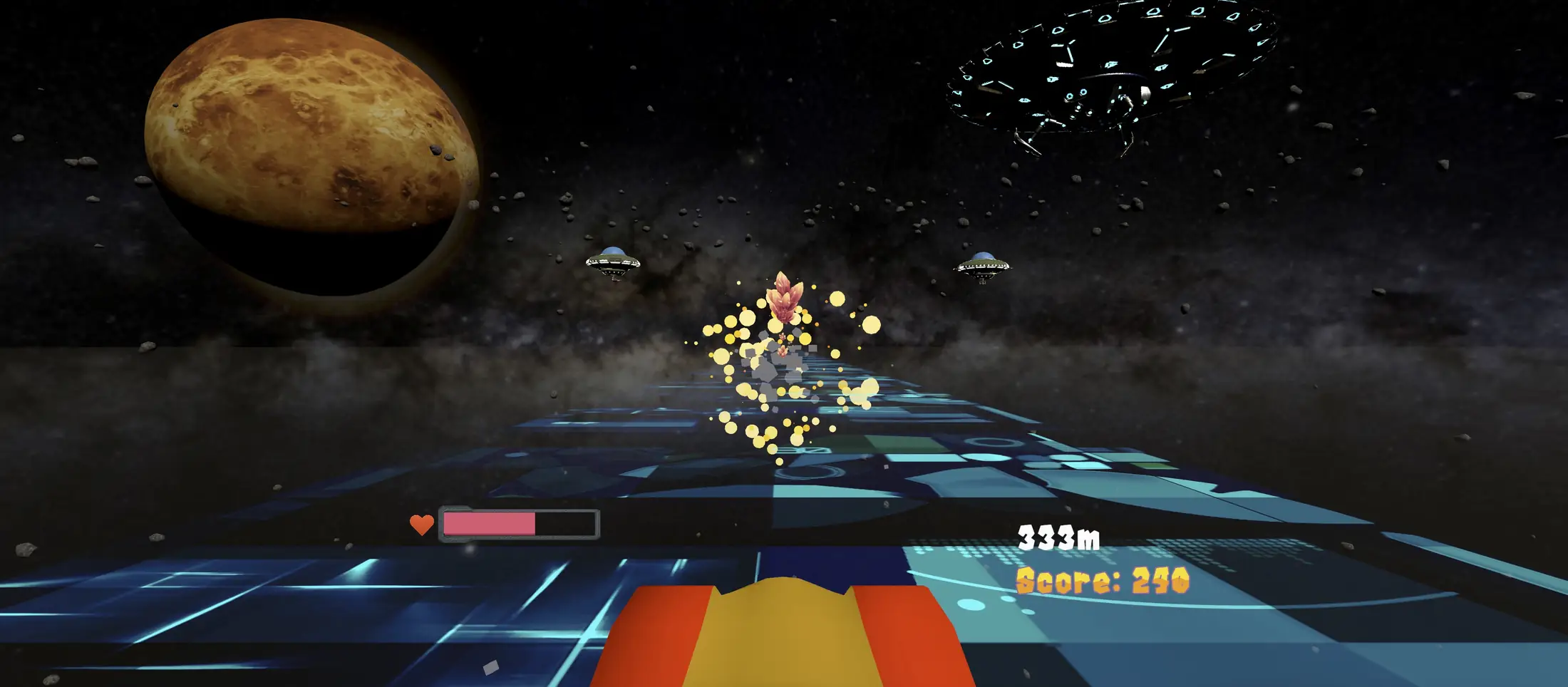 Endless Runner reaction VR game